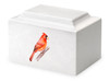 Cardinal Cultured Marble Urn