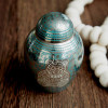 Teddy Bear Blue Urn