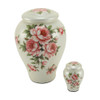 Rose Bouquet Ceramic Urn