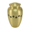 Classic Paw Brass Pet Urn - Large