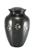Brass Pawprint Vase Pet Cremation Urn - Large