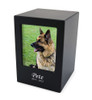 Pet Photo Black MDF Urn