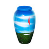 Near the Flag Hand Painted Urn