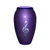 G-Clef Mother of Pearl Purple Urn