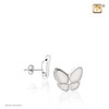 Wings of Hope Pearl Enamel Earrings