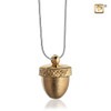 Pendant Acorn Gold Vermeil Two Tone
