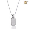 Pendant LoveTag Rhodium Plated Two Tone
