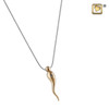 Pendant Italian Horn Rhodium Plated
