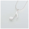 Sterling Silver Musical Note Pendant