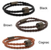 Memento Braided Leather Bracelet With Black Ashes Bead