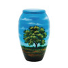 Tree in Field Hand Painted Urn