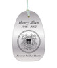 Coast Guard Memorial Wind Chime Cremation Urn