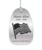 American Flag Memorial Wind Chime Cremation Urn