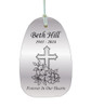 Cross and Flowers Memorial Wind Chime Cremation Urn