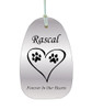 Dog Paws Heart Memorial Wind Chime Cremation Urn