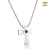 Plain Cross Sterling Silver Cremation Jewelry