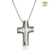 Celtic Cross Midnight Brushed Sterling Silver Cremation Jewelry