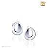 TearDrop Earrings Polished Sterling Silver Cremation Jewelry