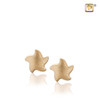 Angelic Star Gold Vermeil Earrings Sterling Silver Cremation Jewelry