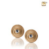 Eternity Gold Vermeil Earrings Sterling Silver Cremation Jewelry