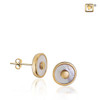 Mother of Pearl Earrings Sterling Silver Cremation Jewelry
