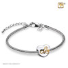 Spell your Love Gold Vermeil Two Tone Cremation Bead