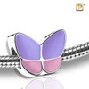 Wings of Hope Lavender Enamel Cremation Bead