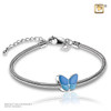 Wings of Hope Blue Enamel Cremation Bead