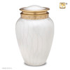 Blessing Pearl White & Bronze Urn