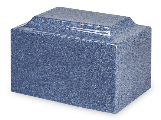 Classic Paradise Blue Cultured Marble Urn