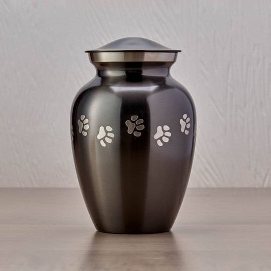 Classic Paw Slate Pet Urn - Small