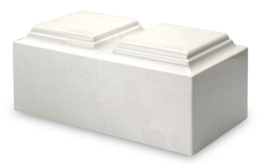 Companion White Cultured Marble Urn