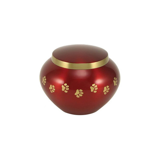 Odyssey Crimson Pet Urn - Petite