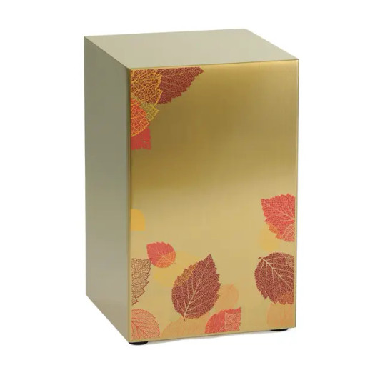 Life Canvas Foliage Bronze Companion Beaumont Cremation Urn Left Side
