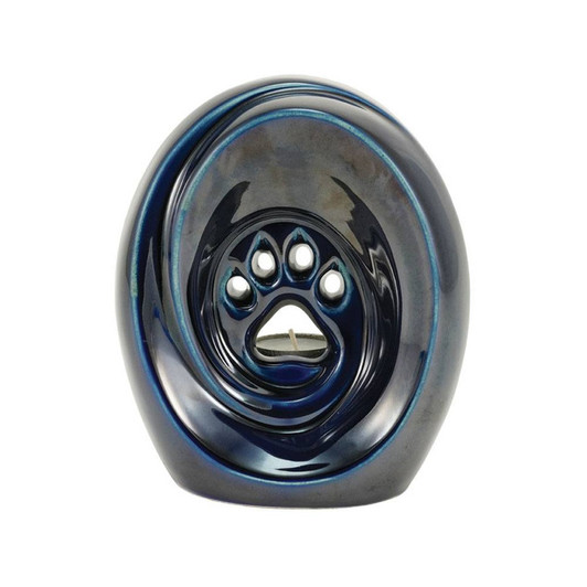 Tranquil Paw Blue Pet Cremation Urn