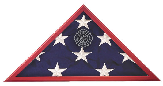 Firefighter First Responder Flag Case With Laser Logo