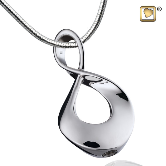 Pendant Infinite Love Rhodium Plated