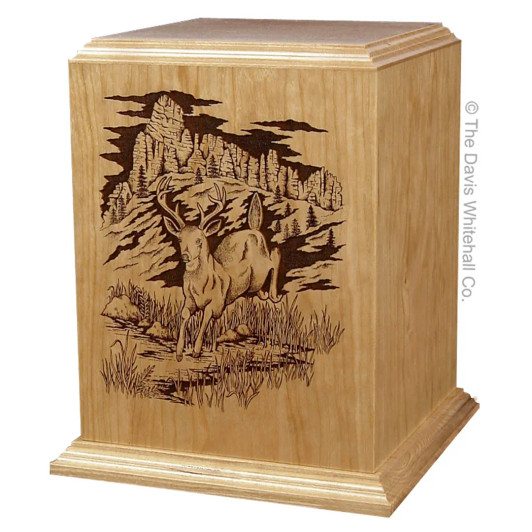 White Tailed Deer Urn