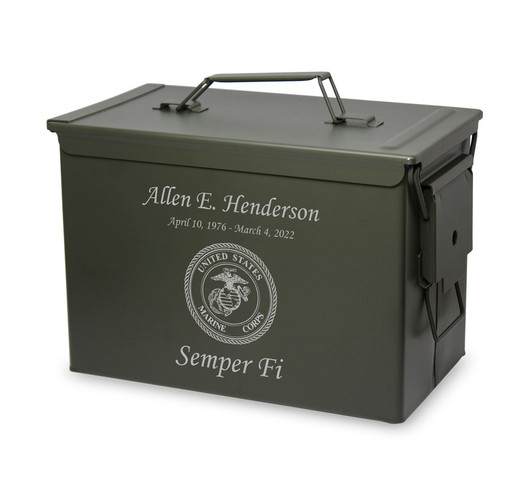 Large Ammo Can Cremation Urn