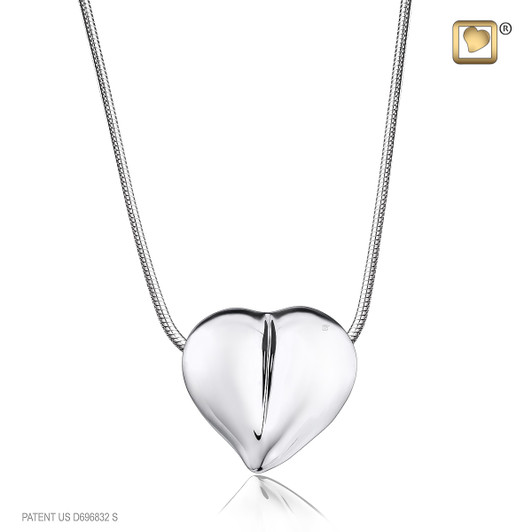 Love Heart Sterling Silver Cremation Jewelry