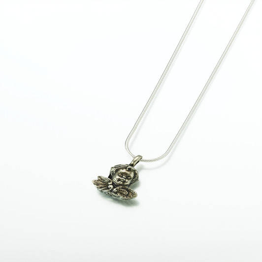 White Bronze Cherub Pendant