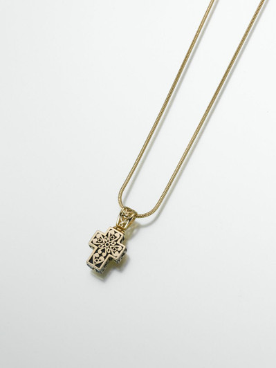Gold Vermeil Filigree Cross Pendant