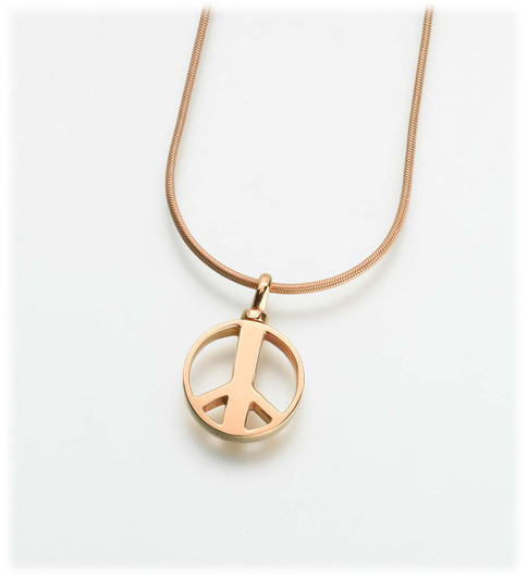 Gold Vermeil Peace Sign Pendant