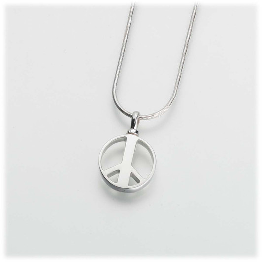 Sterling Silver Peace Sign Pendant