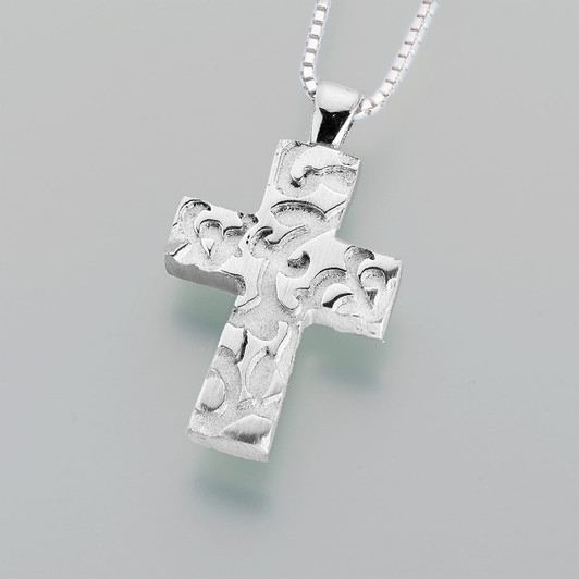 Pewter Cross w/ Filigree Pendant