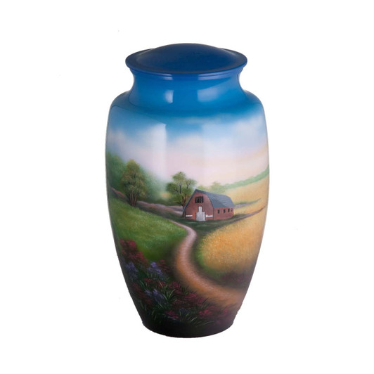 Farmhouse Hand Painted Urn