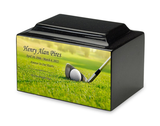 Golf Cultured Marble Urn