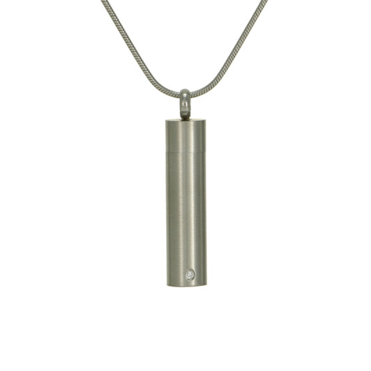 Cylinder Pewter Stainless Steel Cremation Jewelry