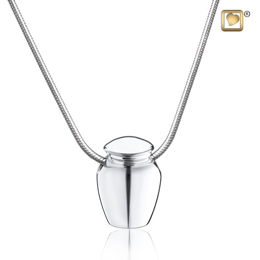 Urn Polished Sterling Silver Cremation Jewelry