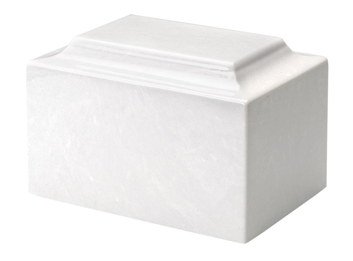 Classic White Cultured Marble Urn